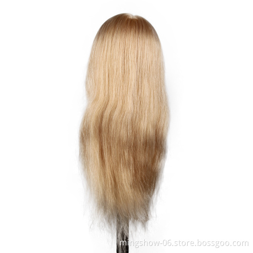 Cheap barber 100%  human hair training maniques dummy hair heads female for training